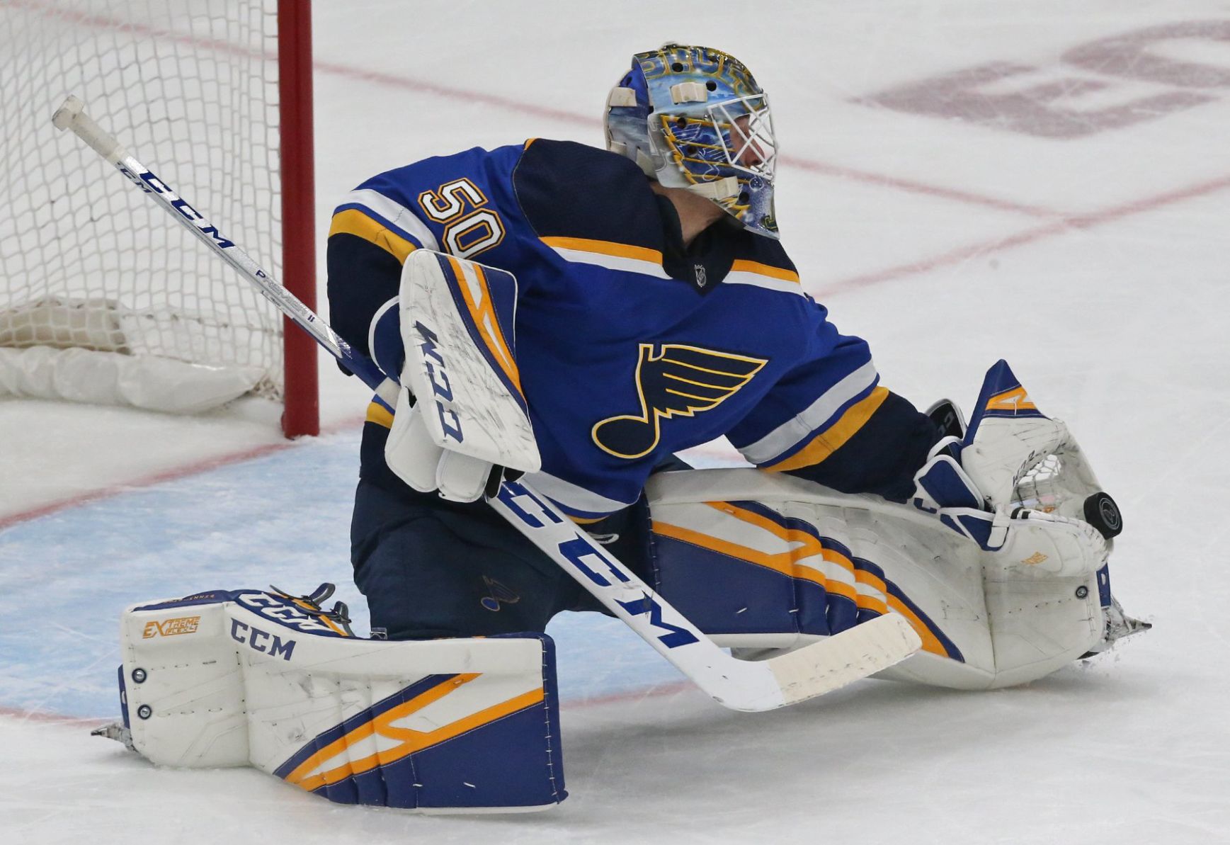 The Blues take on the Oilers at the Enterprise Center